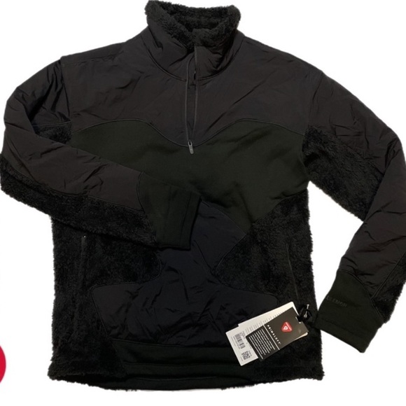 NWT LuLuLemon black Sherpa coat pullover size 4 - Picture 6 of 6